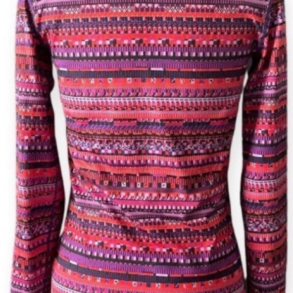 Nike Womens Pro Warm 8 Bit Half Zip Compression Dri Fit Pullover Jacket Medium - Picture 3 of 4